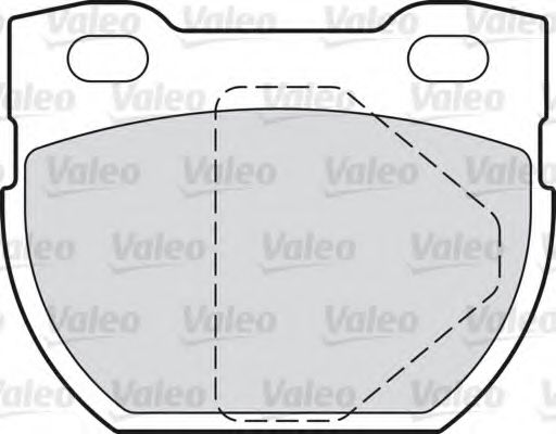 VALEO - 598762 - Комплект тормозных колодок, дисковый тормоз (Тормозная система)