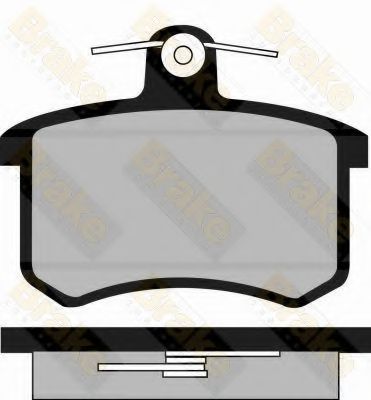 BRAKE ENGINEERING - PA402 - Комплект тормозных колодок, дисковый тормоз (Тормозная система)