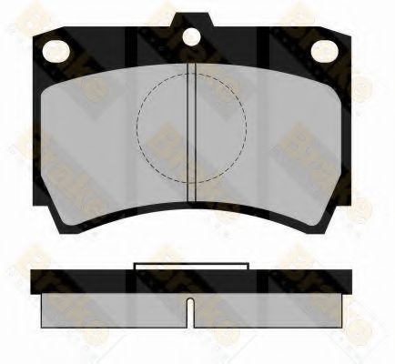 BRAKE ENGINEERING - PA469 - Комплект тормозных колодок, дисковый тормоз (Тормозная система)