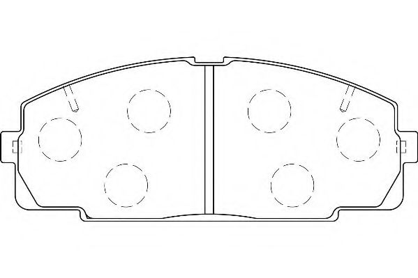 WAGNER - WBP21468A - Комплект тормозных колодок, дисковый тормоз (Тормозная система)