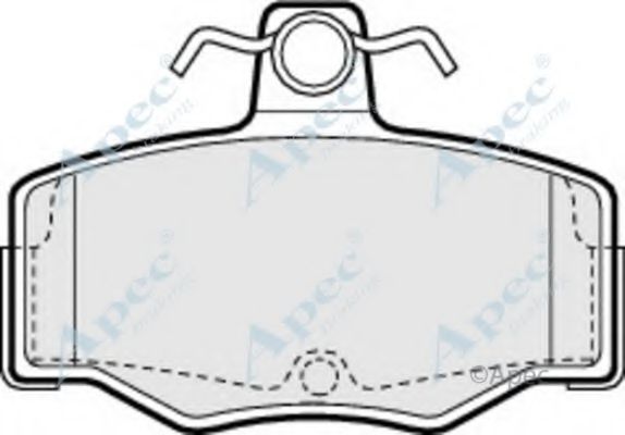 APEC BRAKING - PAD693 - Комплект тормозных колодок, дисковый тормоз (Тормозная система)
