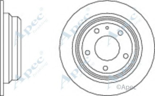 APEC BRAKING - DSK617 - Тормозной диск (Тормозная система)