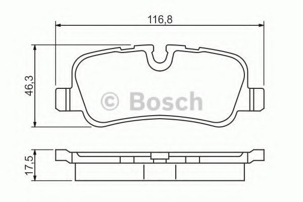 BOSCH - 0 986 494 148 - Комплект тормозных колодок, дисковый тормоз (Тормозная система)