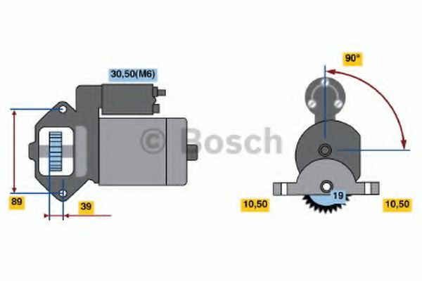 BOSCH - 0 986 021 351 - Стартер (Система стартера)