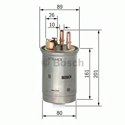 BOSCH - 0 450 906 376 - Топливный фильтр (Система подачи топлива)