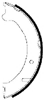 HELLA PAGID - 8DA 355 050-581 - Комплект тормозных колодок, стояночная тормозная система (Тормозная система)