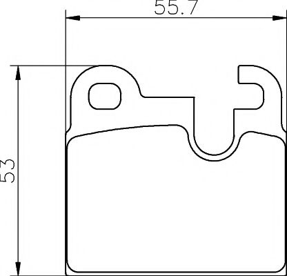 HELLA PAGID - 8DB 355 017-511 - Комплект тормозных колодок, дисковый тормоз (Тормозная система)