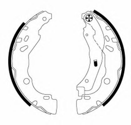 HELLA PAGID - 8DB 355 020-071 - Комплект тормозных колодок (Тормозная система)