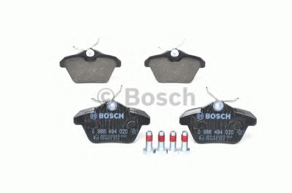 BOSCH - 0 986 494 020 - Комплект тормозных колодок, дисковый тормоз (Тормозная система)