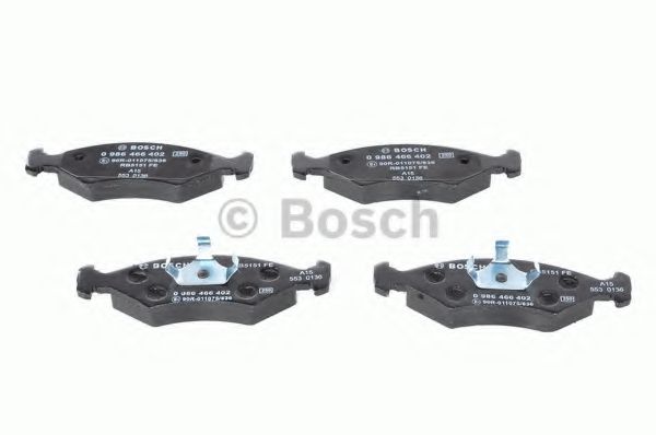 BOSCH - 0 986 466 402 - Комплект тормозных колодок, дисковый тормоз (Тормозная система)