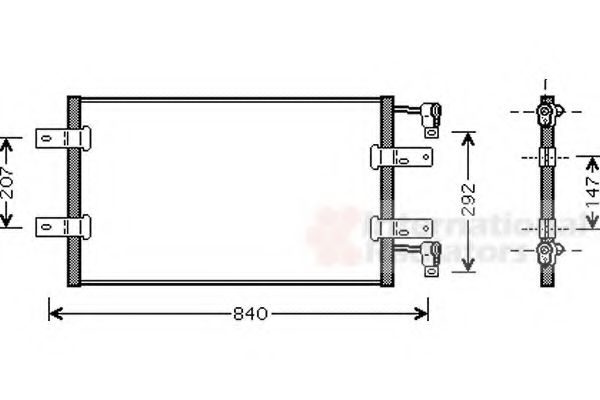 VAN WEZEL - 43005314 - Конденсатор, кондиционер (Кондиционер)