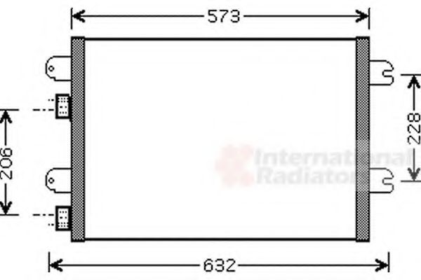 VAN WEZEL - 43005317 - Конденсатор, кондиционер (Кондиционер)