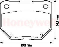 BENDIX - 572110B - Комплект тормозных колодок, дисковый тормоз