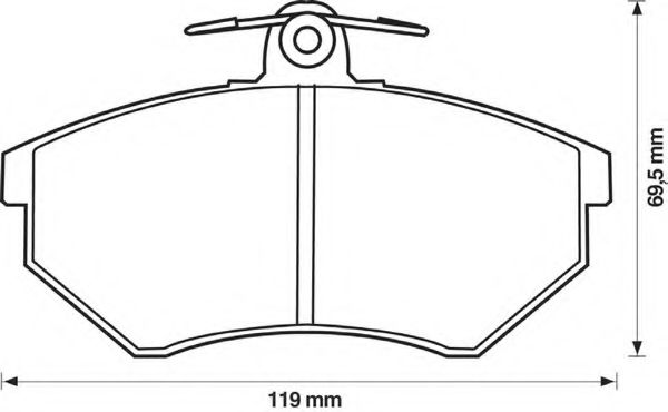 BENDIX - 571376B - Комплект тормозных колодок, дисковый тормоз