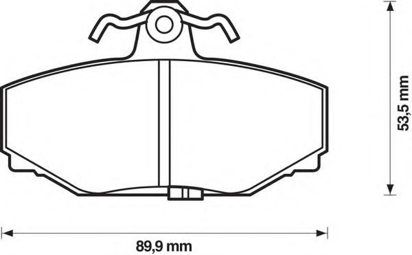 BENDIX - 571418B - Комплект тормозных колодок, дисковый тормоз