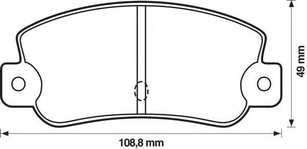 BENDIX - 571474B - Комплект тормозных колодок, дисковый тормоз