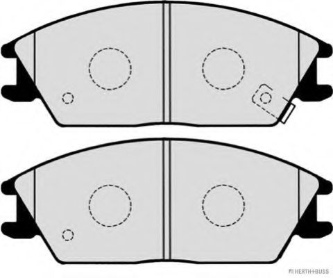 HERTH+BUSS JAKOPARTS - J3600515 - Комплект тормозных колодок, дисковый тормоз (Тормозная система)