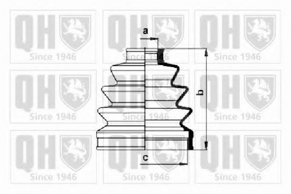 QUINTON HAZELL - QJB620 - Комплект пылника, приводной вал (Привод колеса)