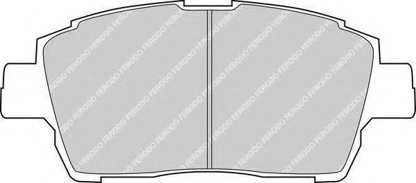 FERODO - FDB1392 - Комплект тормозных колодок, дисковый тормоз (Тормозная система)