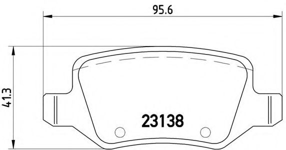 BREMBO - P 50 058 - Комплект тормозных колодок, дисковый тормоз (Тормозная система)