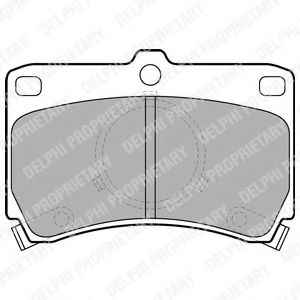 DELPHI - LP531 - Комплект тормозных колодок, дисковый тормоз (Тормозная система)