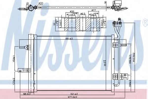 NISSENS - 940511 - Конденсатор, кондиционер (Кондиционер)