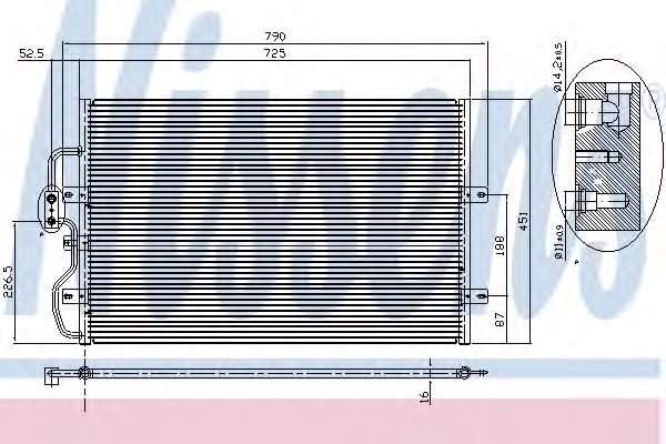 NISSENS - 94210 - Конденсатор, кондиционер (Кондиционер)