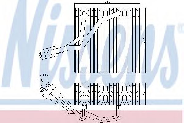 NISSENS - 92176 - Испаритель, кондиционер (Кондиционер)