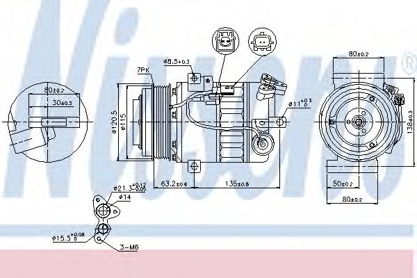 NISSENS - 89392 - Компрессор, кондиционер (Кондиционер)