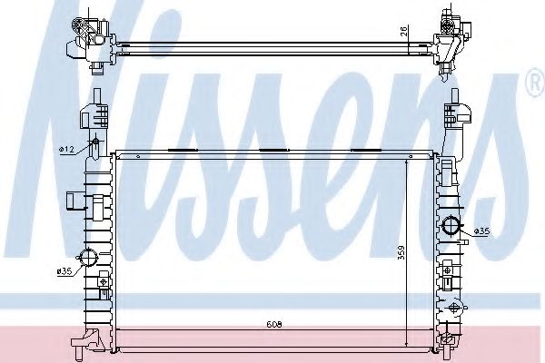 NISSENS - 63096 - Радиатор, охлаждение двигателя (Охлаждение)