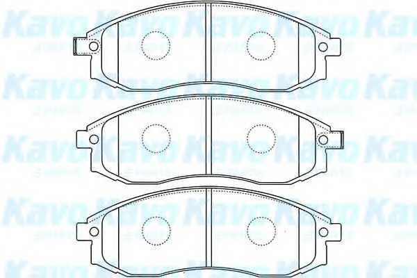 KAVO PARTS - BP-5535 - Комплект тормозных колодок, дисковый тормоз (Тормозная система)