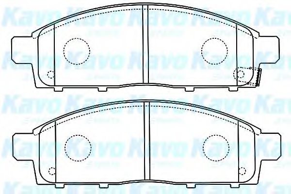 KAVO PARTS - BP-5552 - Комплект тормозных колодок, дисковый тормоз (Тормозная система)