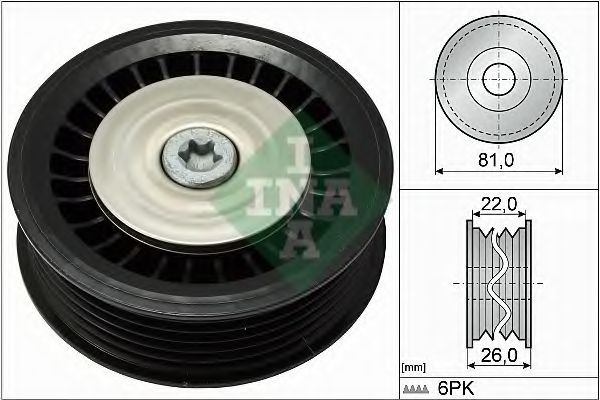 INA - 532 0678 10 - Паразитный / ведущий ролик, поликлиновой ремень (Ременный привод)