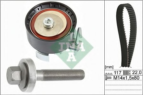 INA - 530 0605 10 - Комплект ремня ГРМ (Ременный привод)