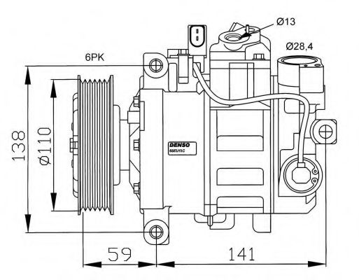 NRF - 32229G - Компрессор, кондиционер (Кондиционер)