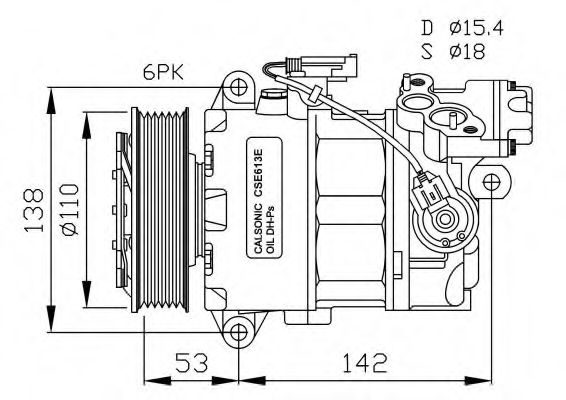 NRF - 32463G - Компрессор, кондиционер (Кондиционер)