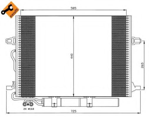 NRF - 35517 - Конденсатор, кондиционер (Кондиционер)