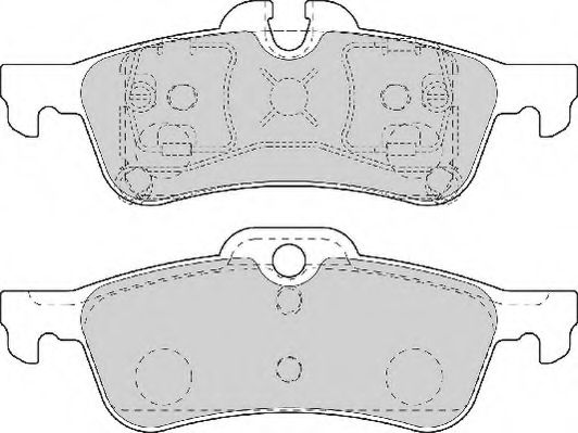 NECTO - FD7103N - Комплект тормозных колодок, дисковый тормоз (Тормозная система)