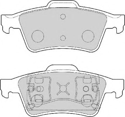 NECTO - FD7026N - Комплект тормозных колодок, дисковый тормоз (Тормозная система)