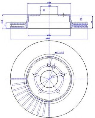 CAR - 142.1245 - Тормозной диск (Тормозная система)