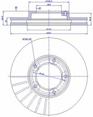 CAR - 142.935 - Тормозной диск (Тормозная система)