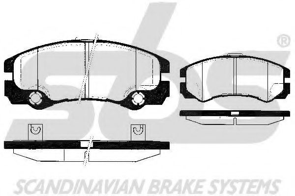 SBS - 1501223622 - Комплект тормозных колодок, дисковый тормоз (Тормозная система)