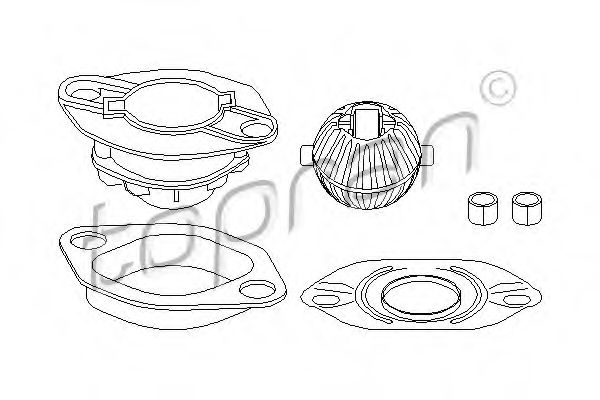 TOPRAN - 102 855 - Ремкомплект, рычаг переключения (Ступенчатая коробка передач)