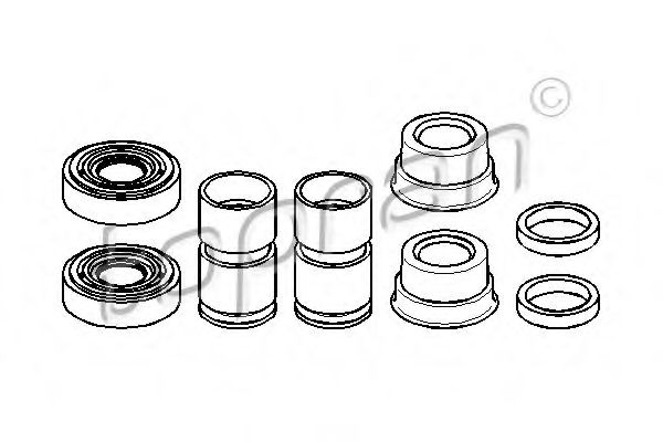 TOPRAN - 202 444 - Ремкомплект, тормозной суппорт (Тормозная система)