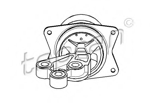 TOPRAN - 206 576 - Подвеска, двигатель (Подвеска двигателя)
