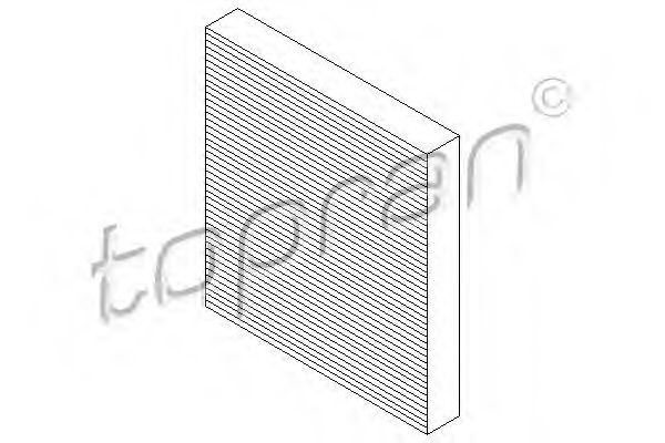TOPRAN - 722 557 - Фильтр, воздух во внутренном пространстве (Отопление / вентиляция)