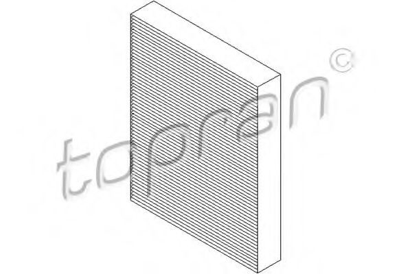 TOPRAN - 113 022 - Фильтр, воздух во внутренном пространстве (Отопление / вентиляция)