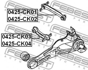 FEBEST - 0425-CK01 - Рычаг независимой подвески колеса, подвеска колеса (Подвеска колеса)