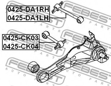 FEBEST - 0425-DA1LH - Рычаг независимой подвески колеса, подвеска колеса (Подвеска колеса)