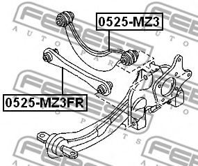 FEBEST - 0525-MZ3FR - Рычаг независимой подвески колеса, подвеска колеса (Подвеска колеса)